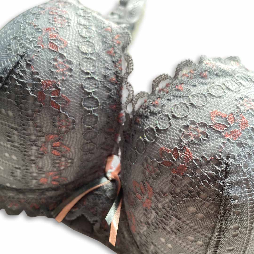 搖滾閃爍蕾絲胸罩. 唯美聚焦. 浪漫提托. A/B/C/D-軟鋼圈