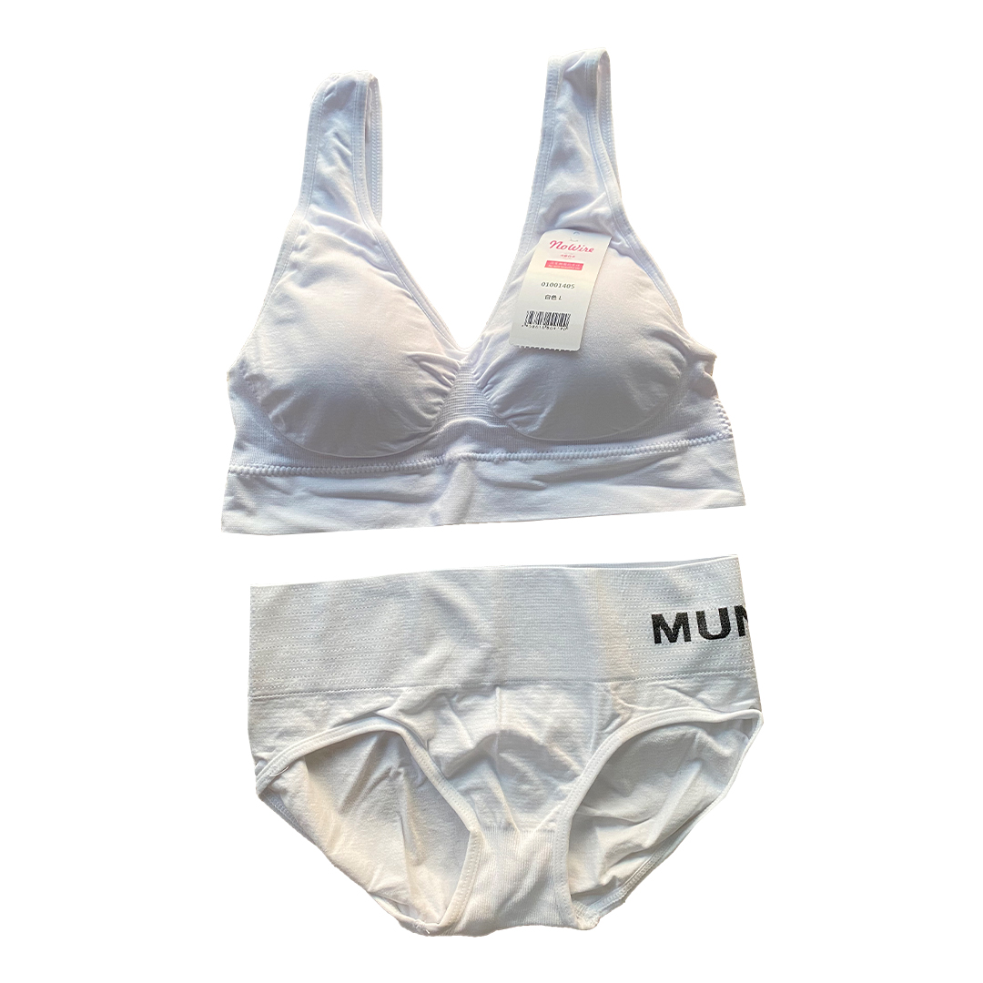 彈力棉無痕無鋼圈運動型防震深V内衣5色