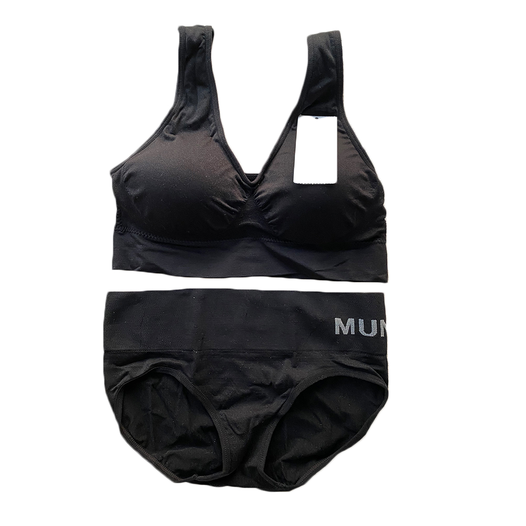 彈力棉無痕無鋼圈運動型防震深V内衣5色