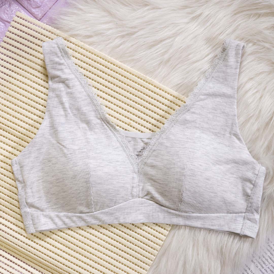 舒適純棉V肩背心式內衣-透氣罩杯型-2-6501