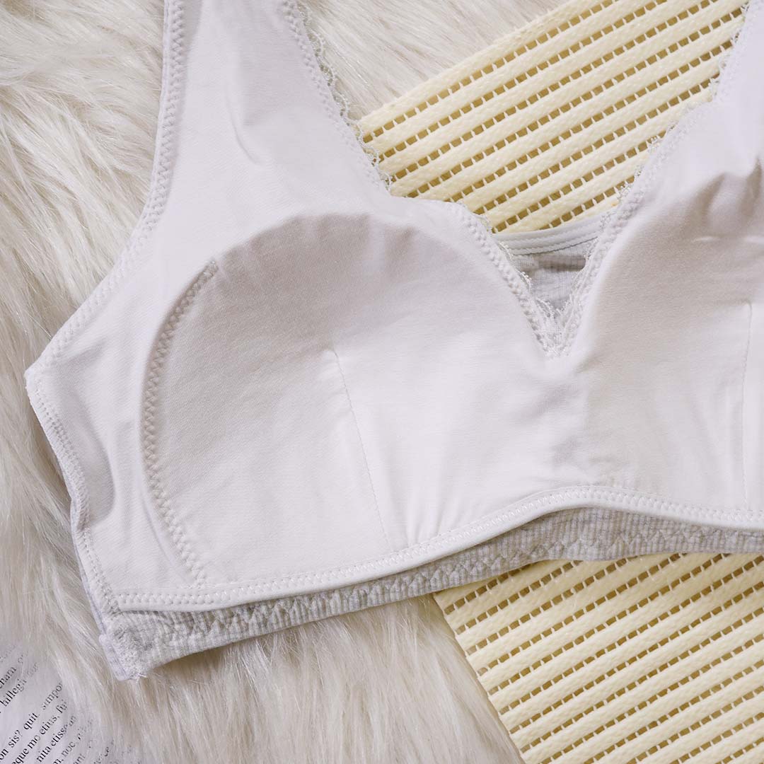 舒適純棉V肩背心式內衣-透氣罩杯型-2-6501
