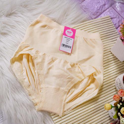 High waisted cotton women's underwear with a cinched abdomen