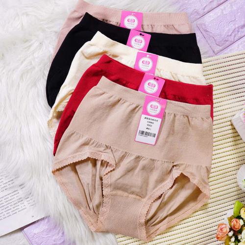 High waisted cotton women's underwear with a cinched abdomen