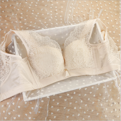 性感蕾絲無鋼圈無海綿薄款聚攏收副乳調整型內衣BCDE杯