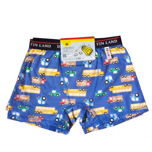 巴士汽車全印男平口褲 四角褲 中小童 寬鬆版 NO:3482