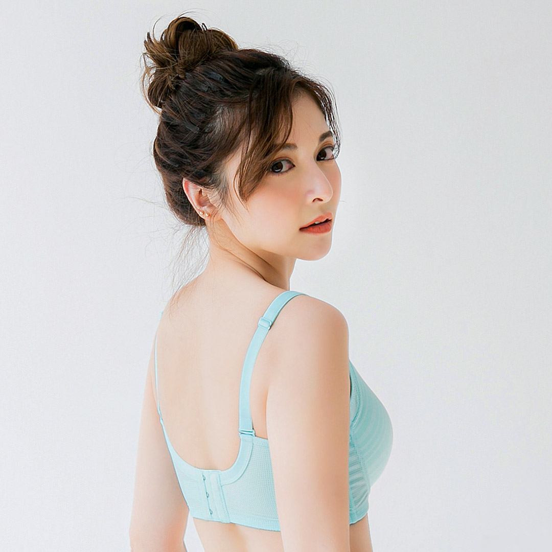 【涼感咖啡紗】素色低脊心無痕T bra 六色款