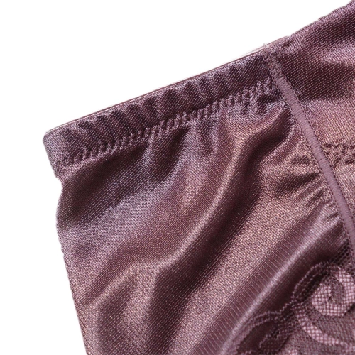 4D立體雕塑提臀束腹褲-蕾絲鎖邊布修飾褲