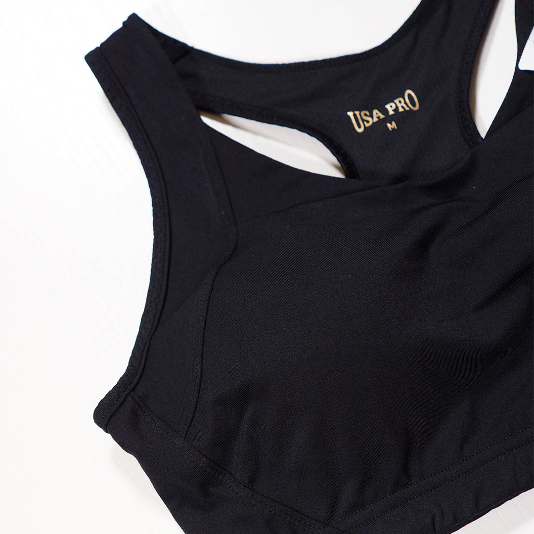 工字後背聚攏無鋼圈高強度運動內衣 短款