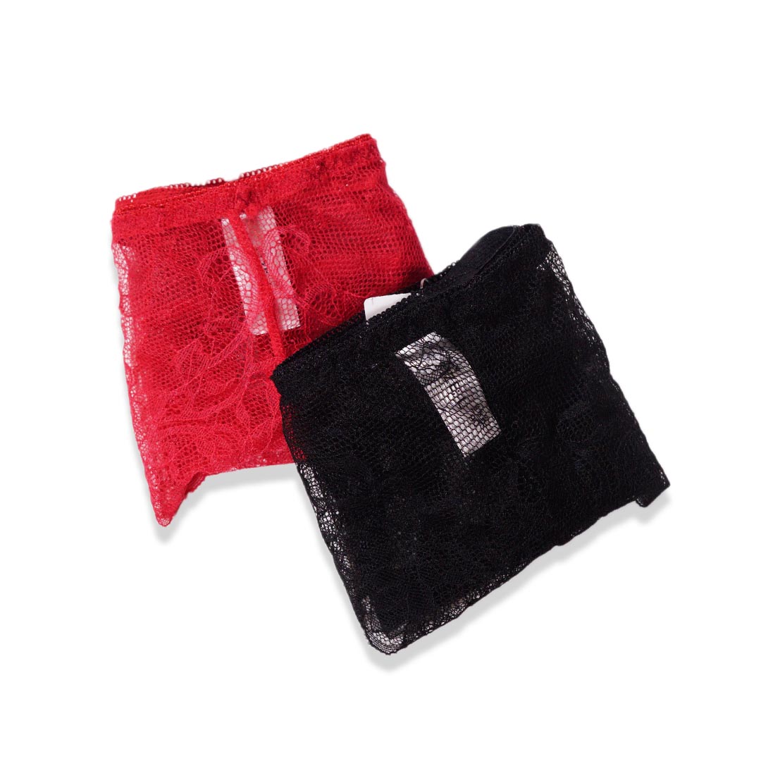 性感蕾絲延伸荷葉邊半杯小胸加厚聚攏集中內衣 配套褲仔