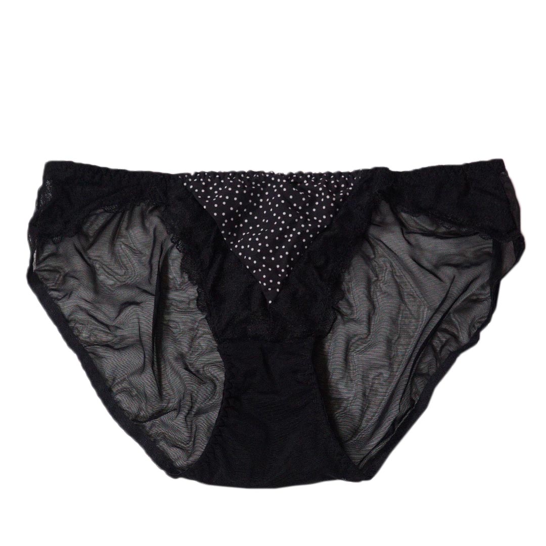 法式性感蕾絲小波點三角杯薄款聚攏無痕內衣 配套褲仔