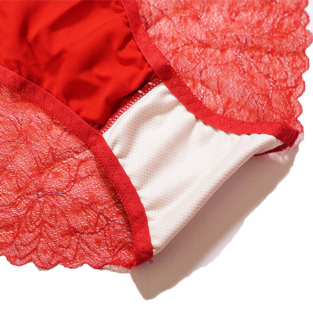 柔軟透氣面料搭配時尚天鵝鑽飾中厚B杯無鋼圈蕾絲無痕內衣-配套褲仔