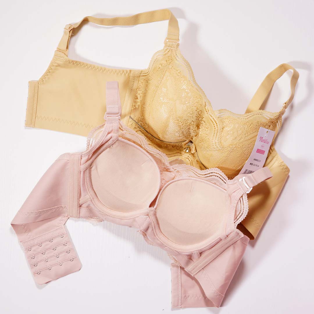 舒適莫代爾嬰肌棉無鋼圈小胸聚攏加厚調整型內衣