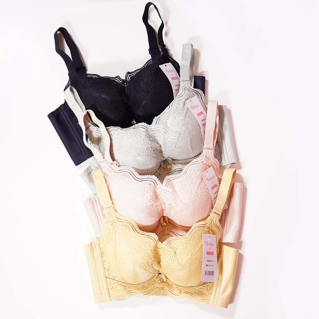 舒適莫代爾嬰肌棉無鋼圈小胸聚攏加厚調整型內衣