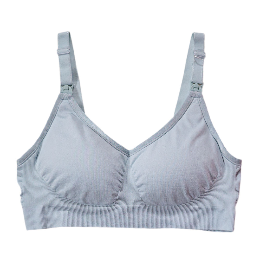 一片式高彈力上開扣無鋼圈防下垂聚攏哺孕內衣