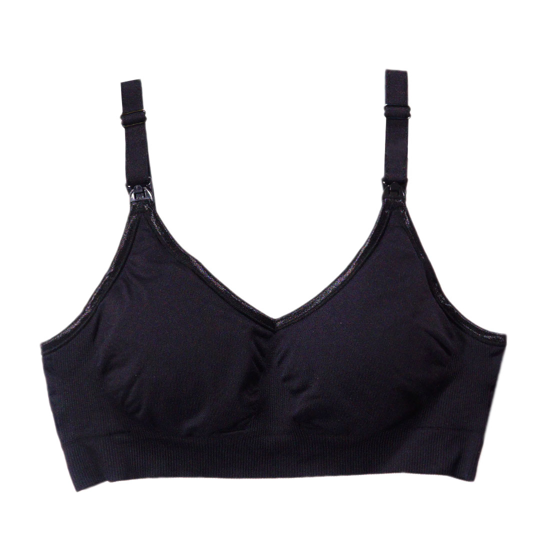 一片式高彈力上開扣無鋼圈防下垂聚攏哺孕內衣