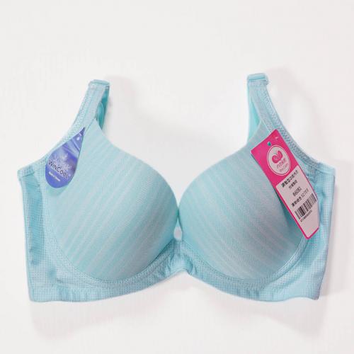 【Cool Feeling Cotton Blend Fabric】Plain-colored low-ridge center seamless T bra in six colors