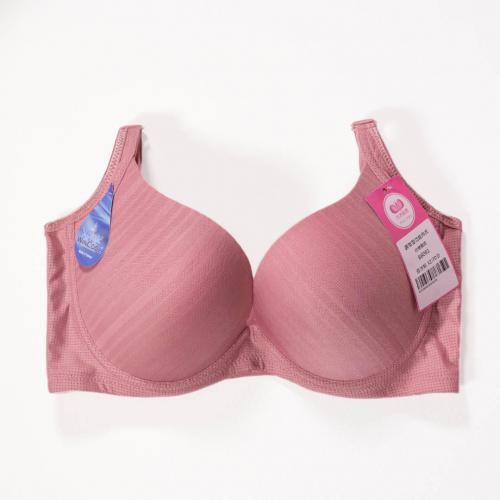 【Cool Feeling Cotton Blend Fabric】Plain-colored low-ridge center seamless T bra in six colors