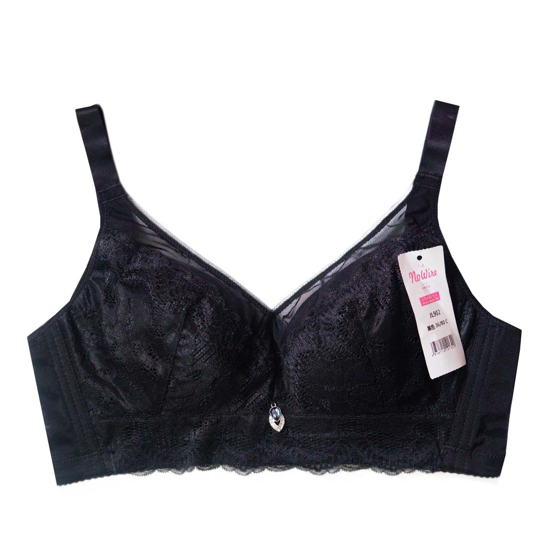 不跌肩帶BRA-柔軟直立棉舒適呵護大碼薄棉杯抹胸式無鋼圈内衣