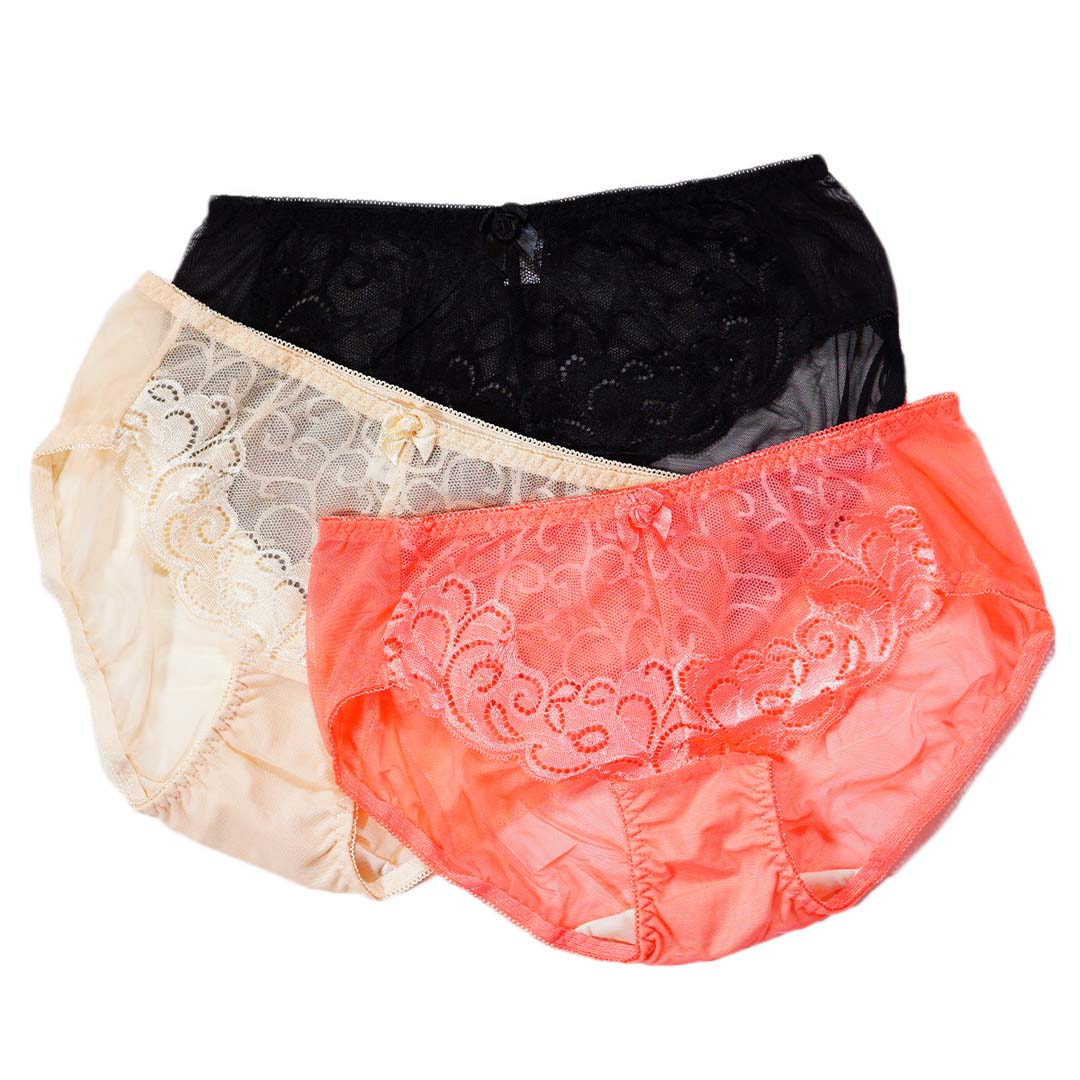 100%天然絲綿軟鋼圈高機能內衣3套組 配套內褲