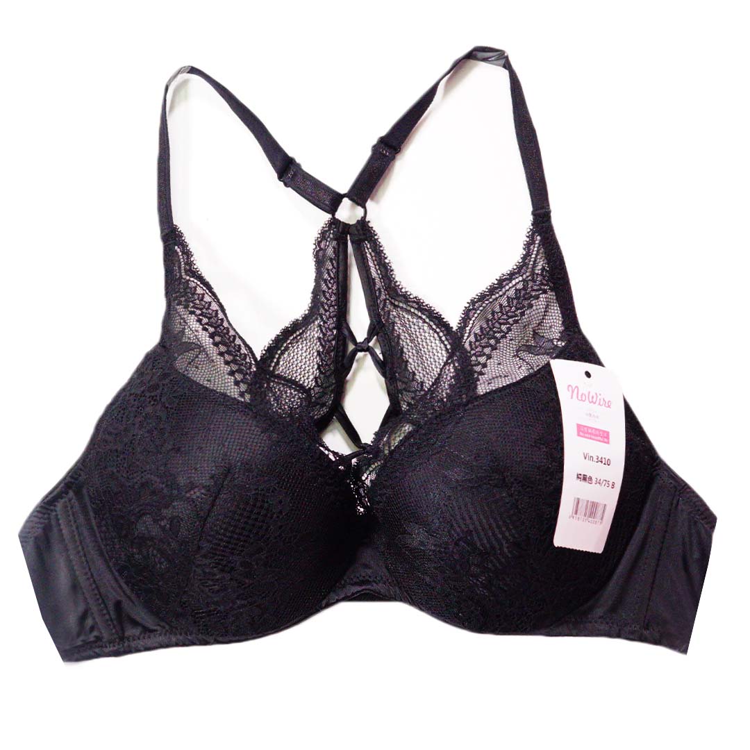 春夏新款緞面碎花，性感蕾絲聚攏內衣