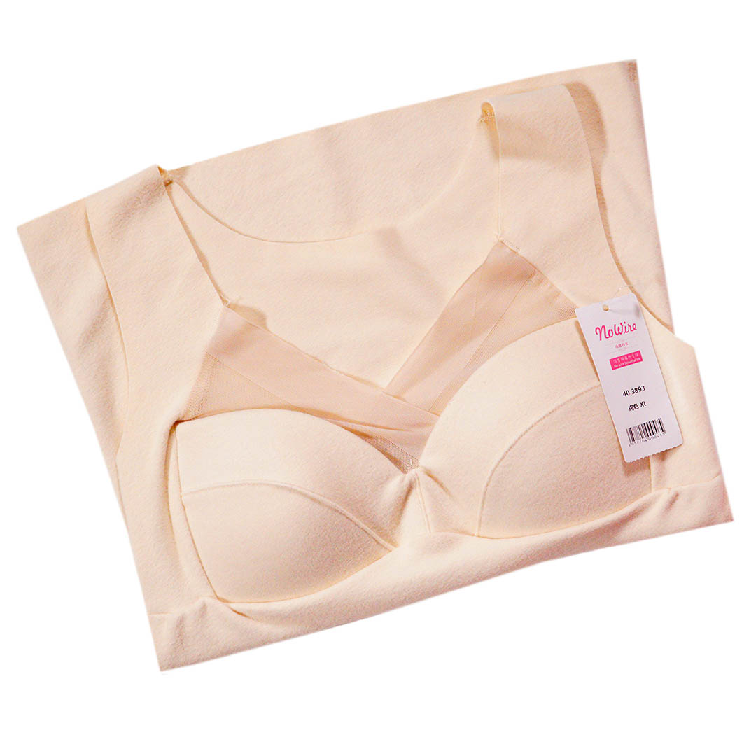 冬季雙面德絨保暖背心自帶胸墊一體式背心內衣