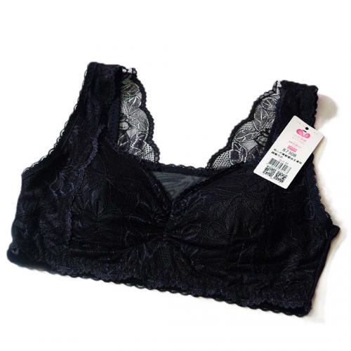 Vest-style stunning lace full coverage without underwire sleep comfort underwear
