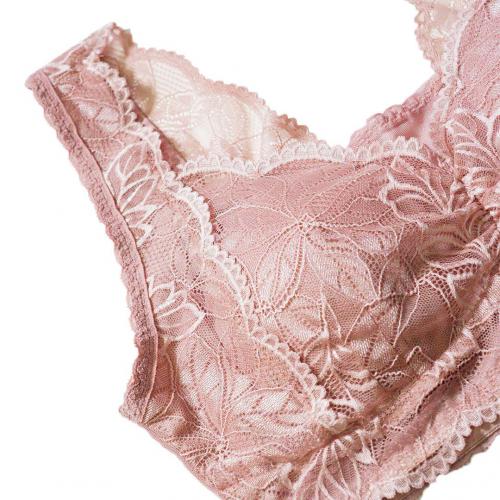 Vest-style stunning lace full coverage without underwire sleep comfort underwear