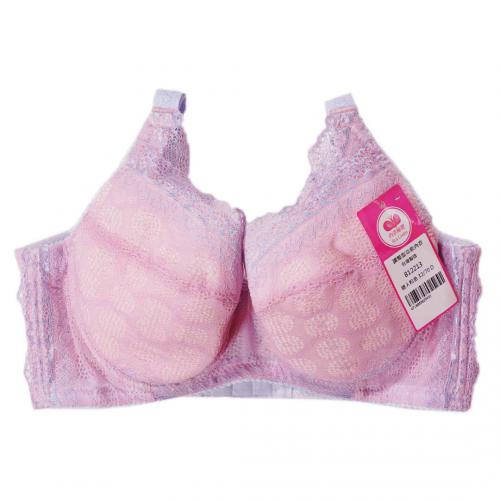 【C-G Extra Large Size】Bubble Memory Steel-Ringed Laced Lace Underwear - Purple, Orange, Blue, Green