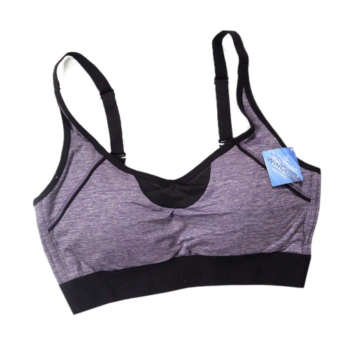 輕柔時分 舒適後交叉肩帶可調運動內衣