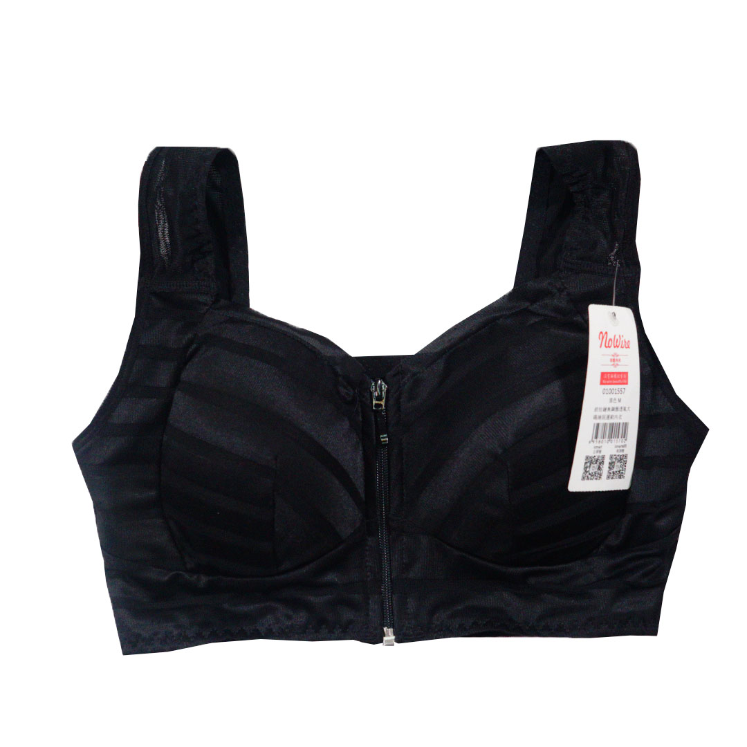 前拉鏈無鋼圈透氣大碼睡眠運動內衣