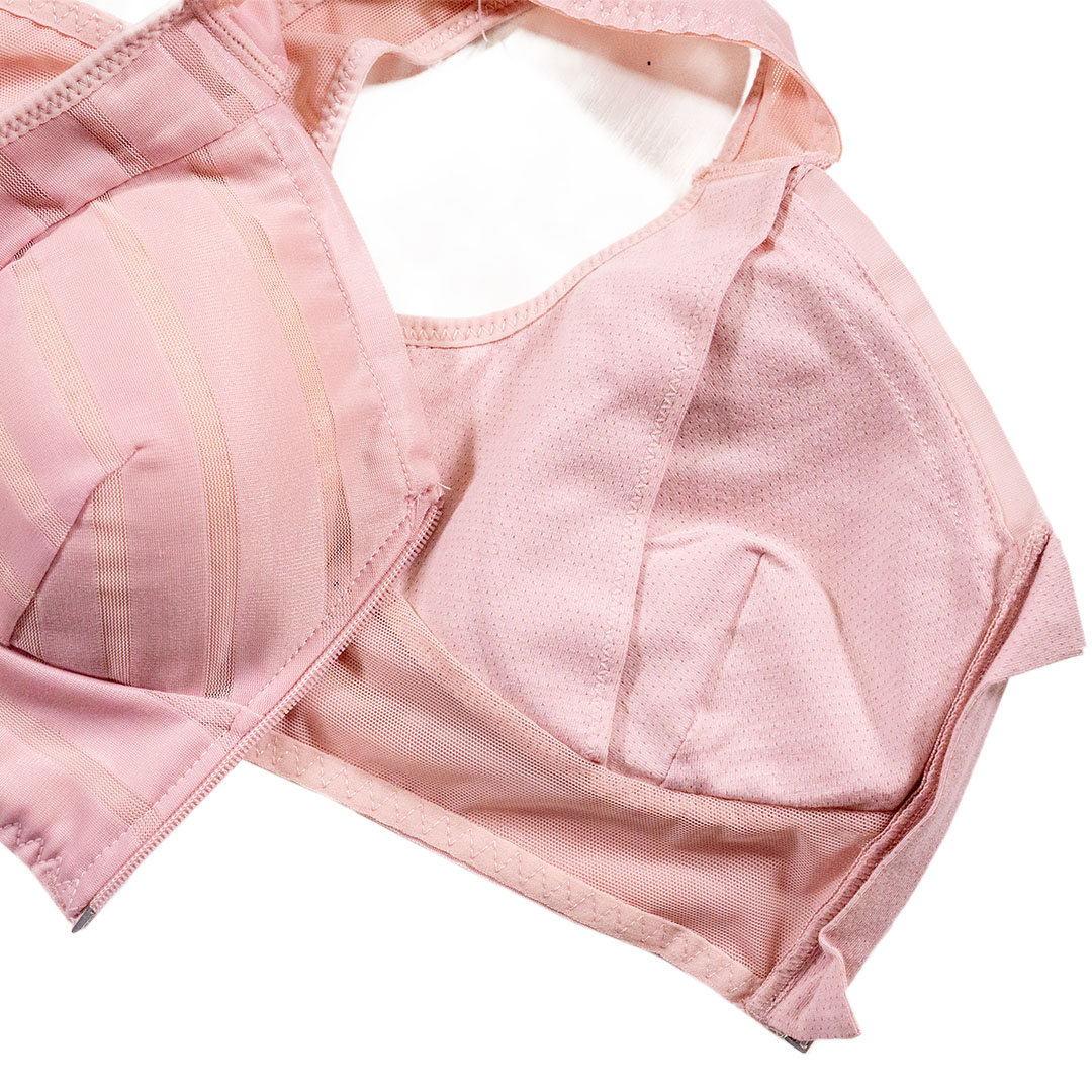 前拉鏈無鋼圈透氣大碼睡眠運動內衣