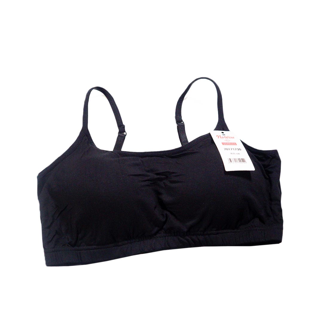 彈性莫代爾罩杯肩帶可調短小背心