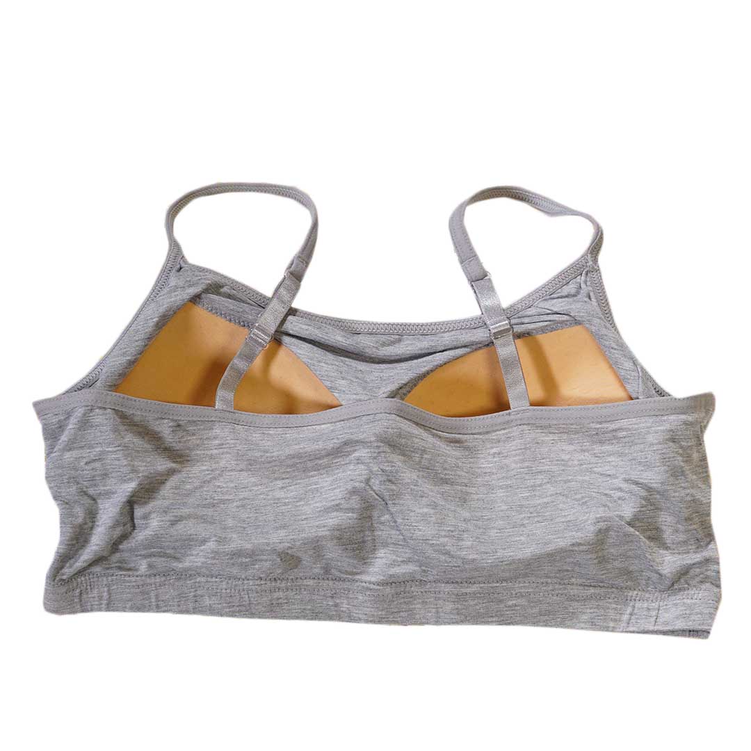 彈性莫代爾罩杯肩帶可調短小背心