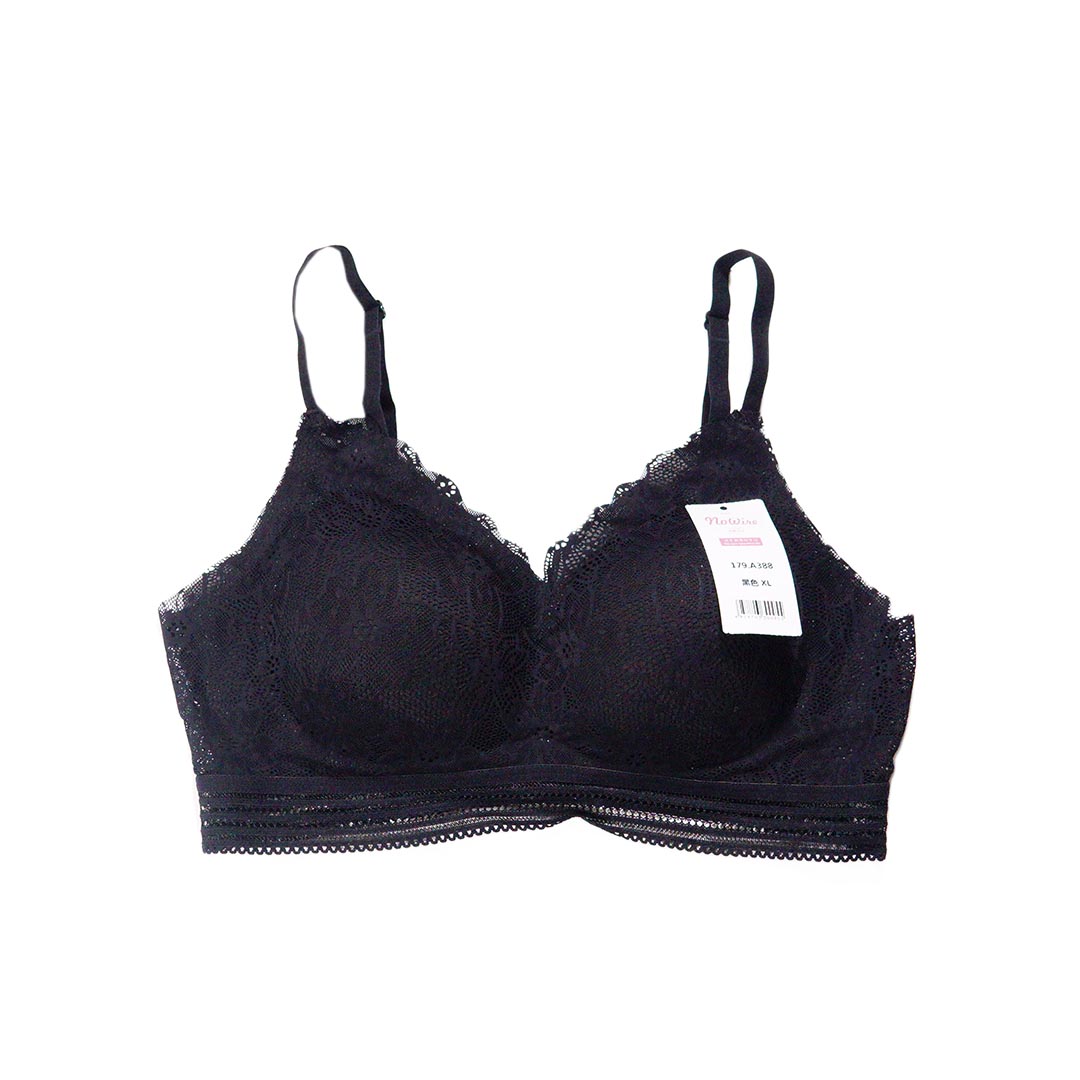 蕾絲背心可拆卸胸墊無痕無鋼圈內衣(EN.8684)