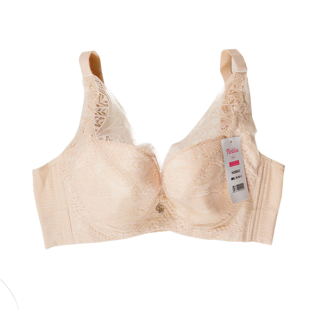 大胸唯美C杯軟記憶鈦圈直立棉防下垂內衣