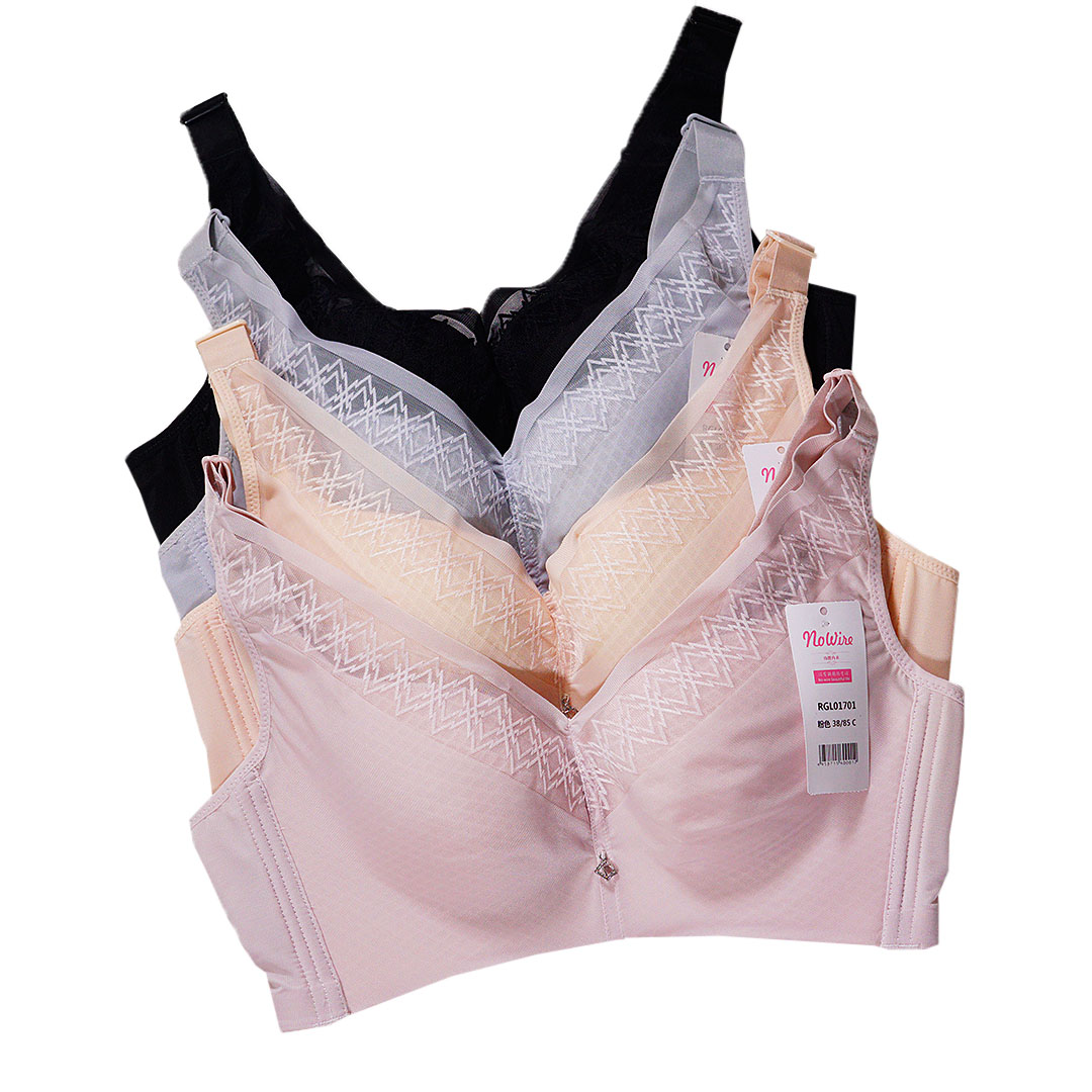 超薄C杯全透氣空調杯大胸顯小收副乳改善外擴防下垂調整型舒適無痕内衣