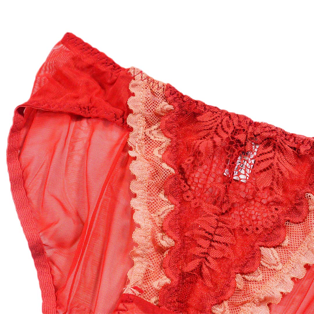 法式櫻桃性感內提托無鋼圈內衣 配褲