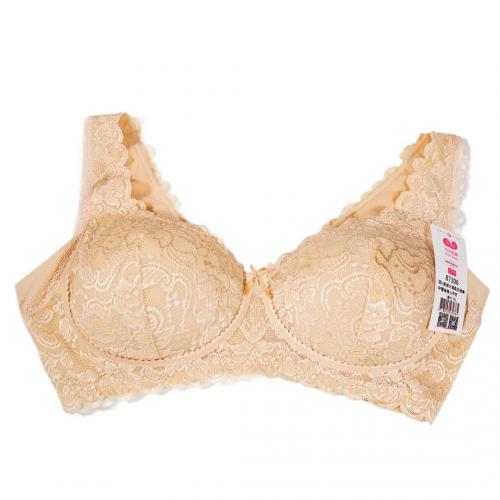 Deep V style beautiful back large repair bra for correcting uneven breasts with highly concentrated lace bralette underwear