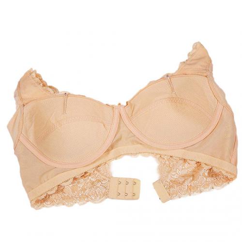 Deep V style beautiful back large repair bra for correcting uneven breasts with highly concentrated lace bralette underwear