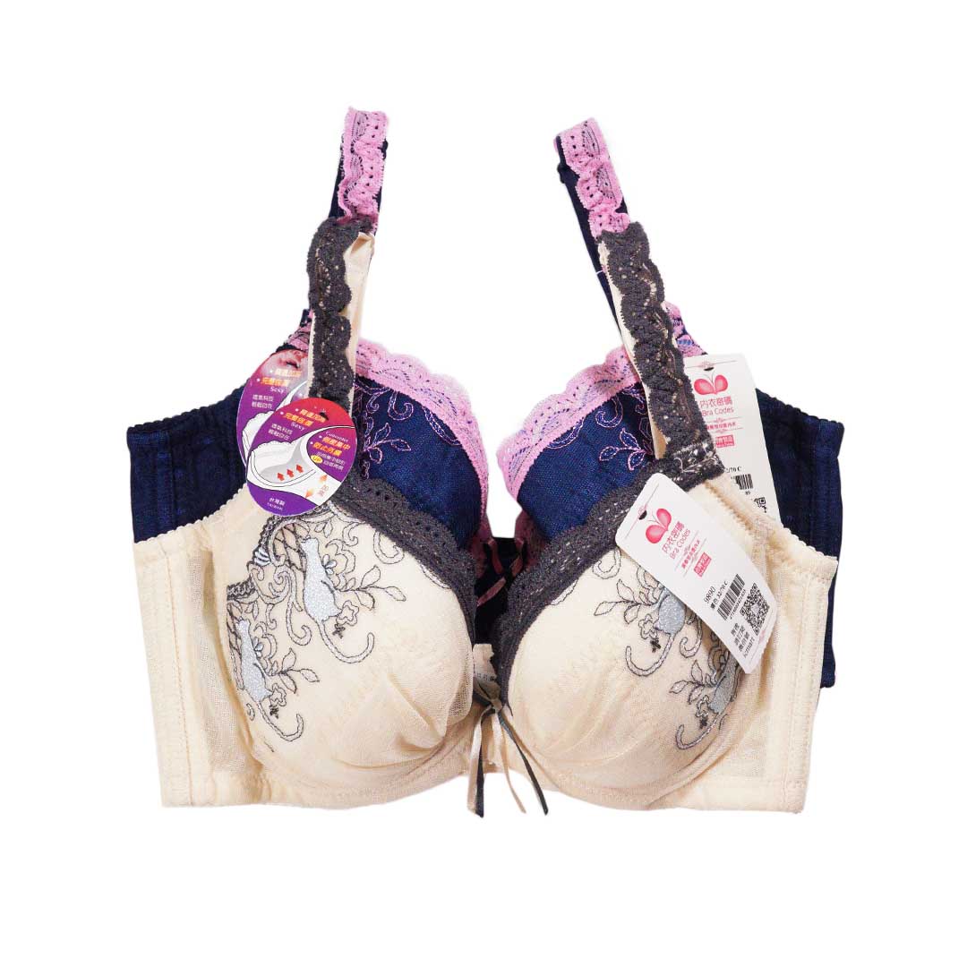 CAT日系貓咪刺繡調整型內衣