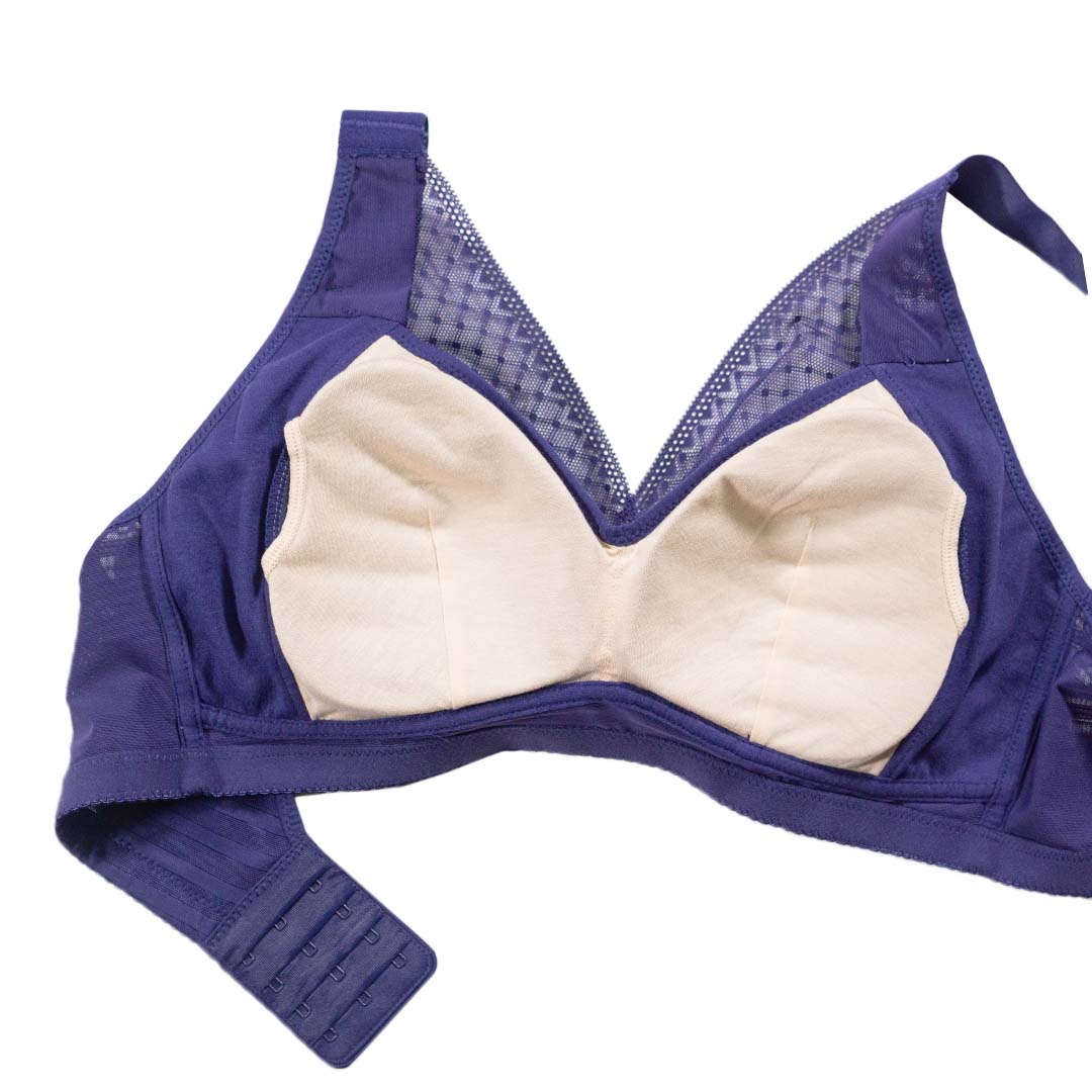 【無鋼圈大尺碼】寬肩帶大包覆修副乳無鋼圈內衣