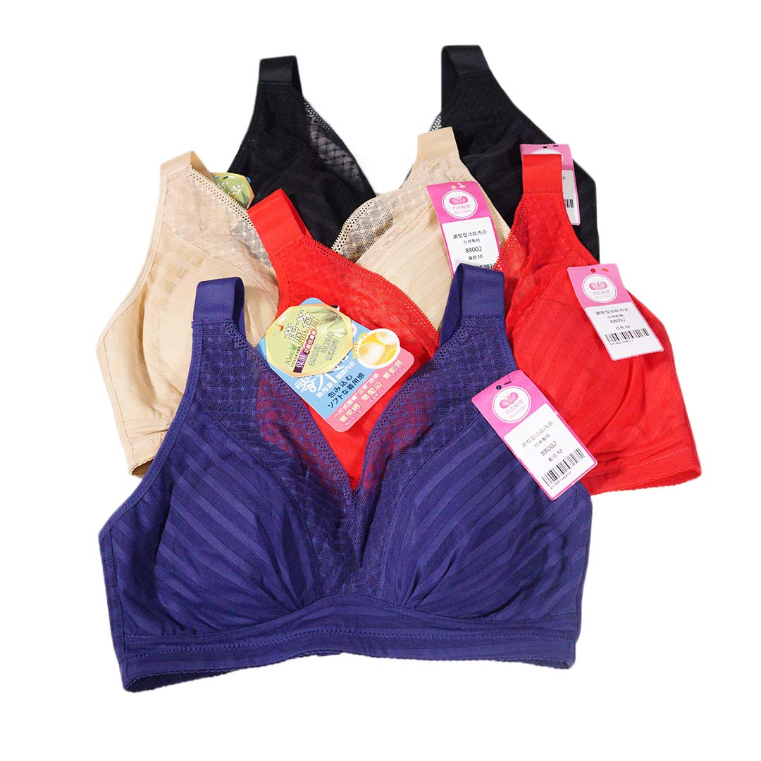 【無鋼圈大尺碼】寬肩帶大包覆修副乳無鋼圈內衣