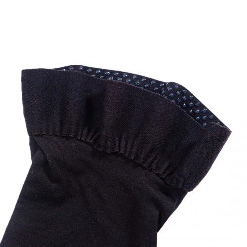 280D silicone anti slip and anti varicose thigh socks in black
