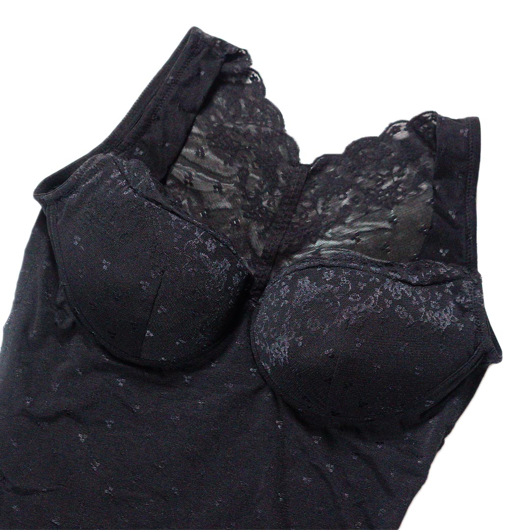 蕾絲－調整型無鋼圈胸罩＋塑身收腹束腰背心