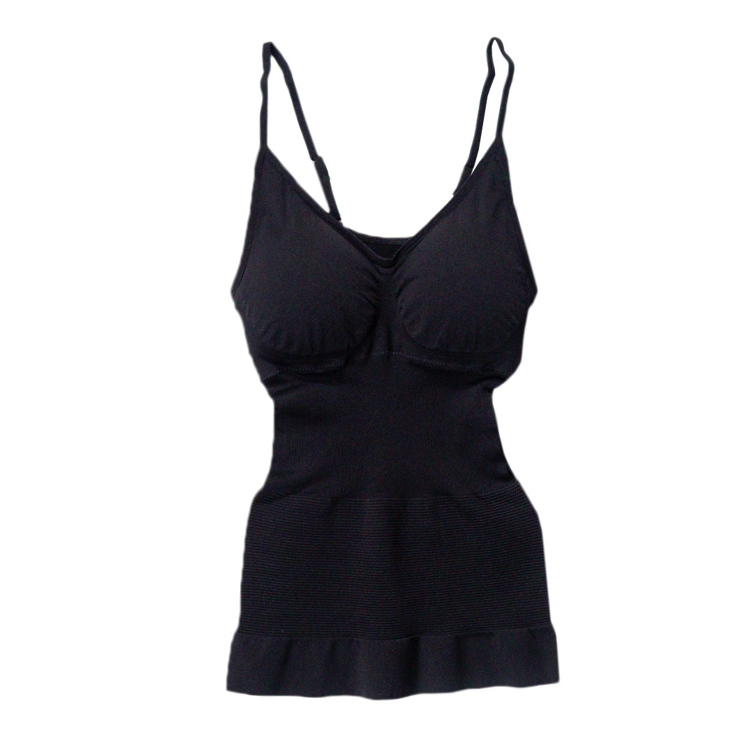 無鋼圈吊帶內附胸墊修身衣背心