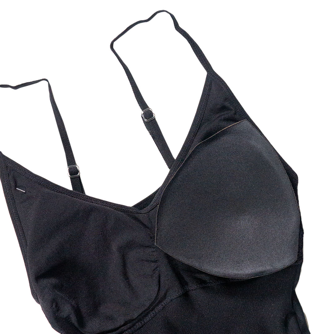 無鋼圈吊帶內附胸墊修身衣背心