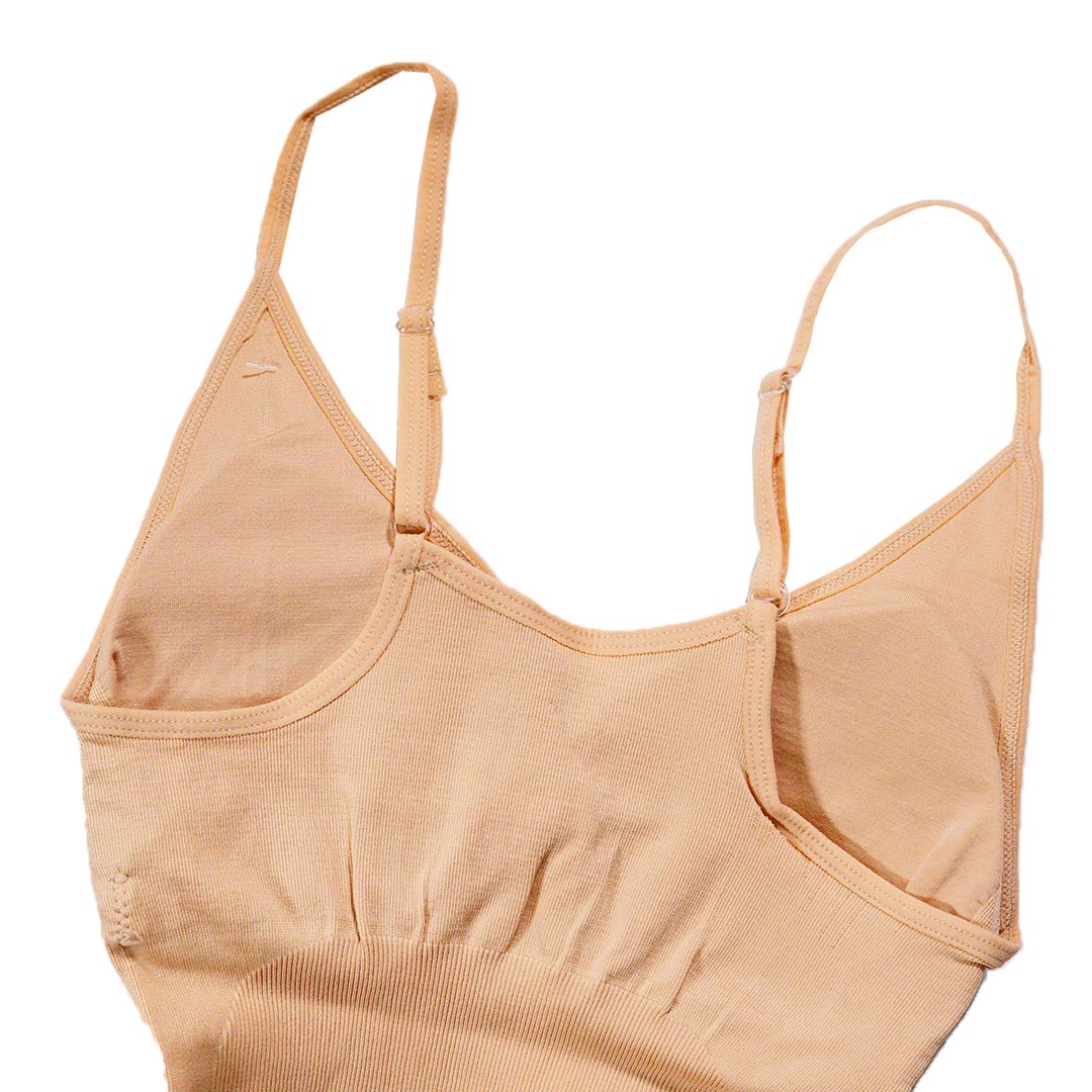 無鋼圈吊帶內附胸墊修身衣背心