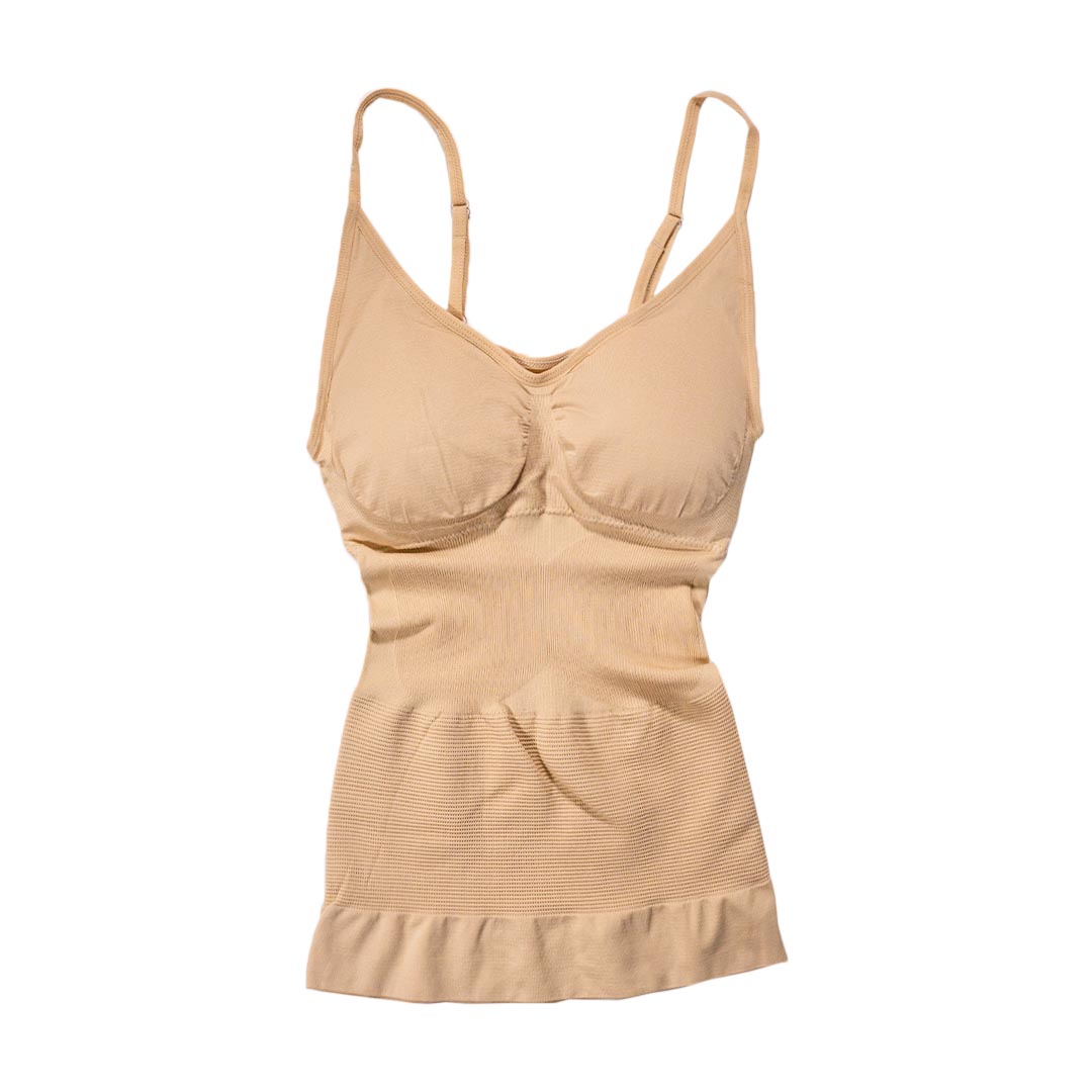 無鋼圈吊帶內附胸墊修身衣背心