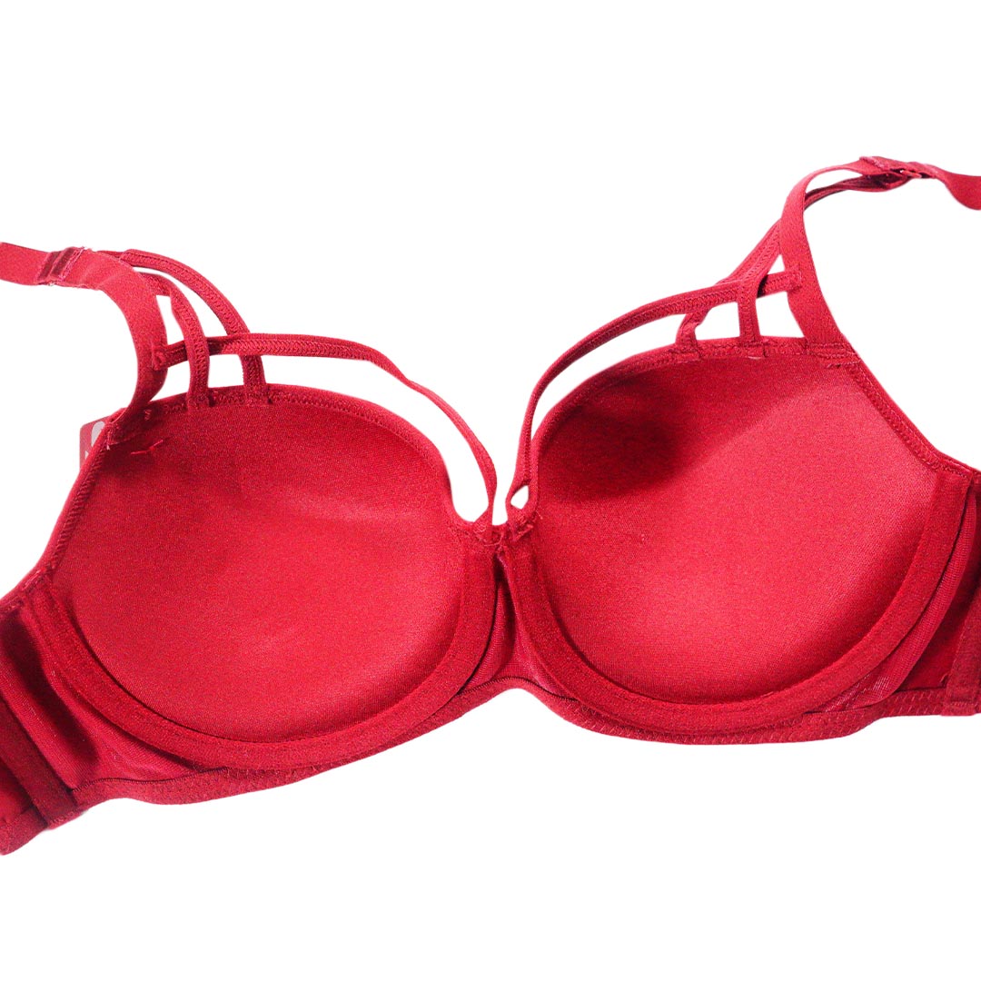 簡約光面小胸聚攏上托性感交叉肩帶有鋼圈內衣