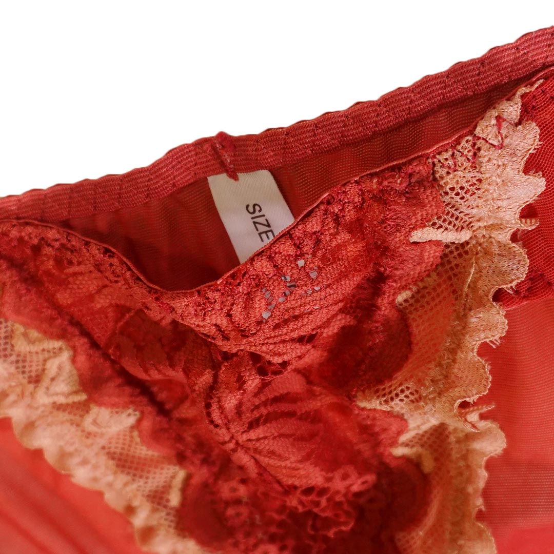 法式小城性感蕾絲無鋼圈內衣-內提托透氣薄杯 配褲